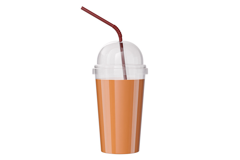 Plastic cup cold coffee Modèle 3D .c4d .max .obj .3ds .fbx .stl .blend