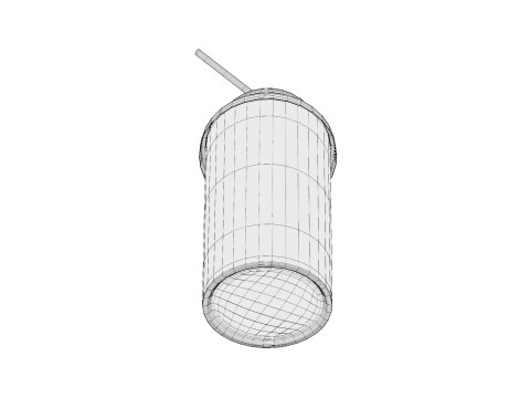 Plastic cup cold coffee Modèle 3D