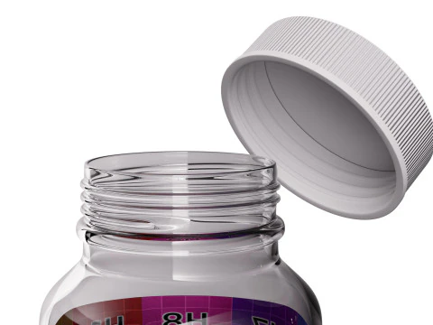 Plastic Jar Mockup 02 3D Model