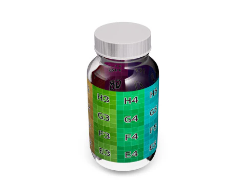 Plastic Jar Mockup 02 3D Model