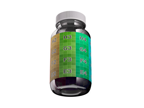 Plastic Jar Mockup 02 3Dモデル