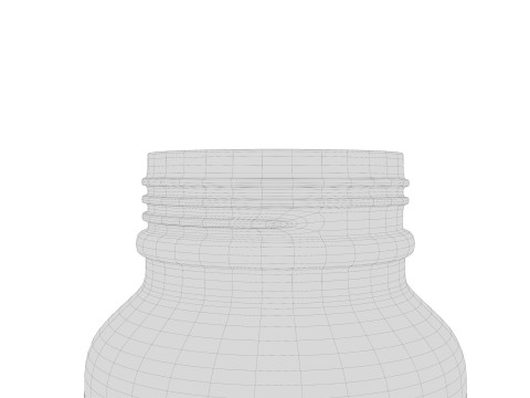 Plastic Jar Mockup 02 3Dモデル