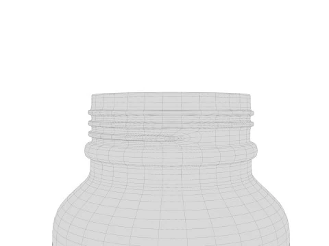 Plastic Jar Mockup 02 3D Model