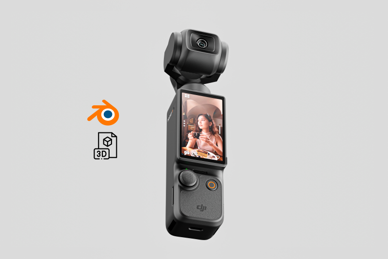 Osmo Pocket 3 Modello 3D .c4d .max .obj .3ds .fbx .stl .blend