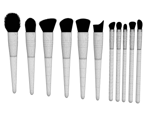 Makeup brush 03 3D Model