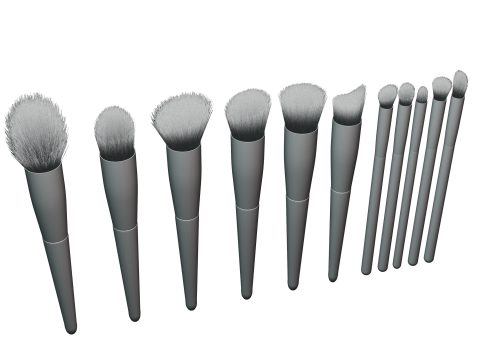 Makeup brush 03 3D Model
