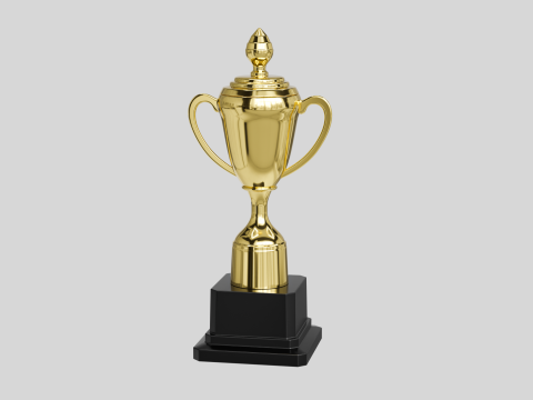 Trophy Cups 01 3D Model