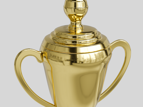 Trophy Cups 01 3D Model