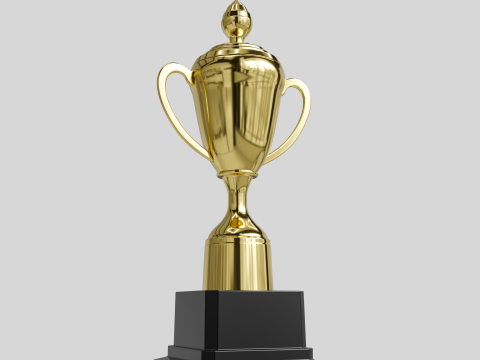 Trophy Cups 01 3D Model