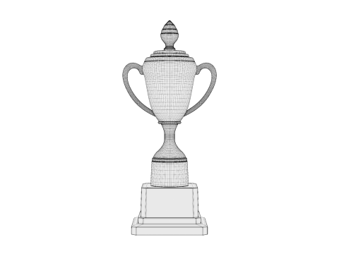 Trophy Cups 01 3D Model
