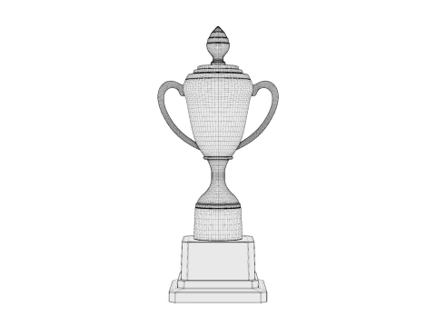 Trophy Cups 01 3D Model