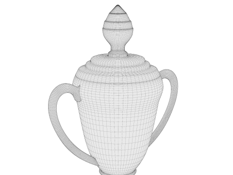 Trophy Cups 01 3D Model