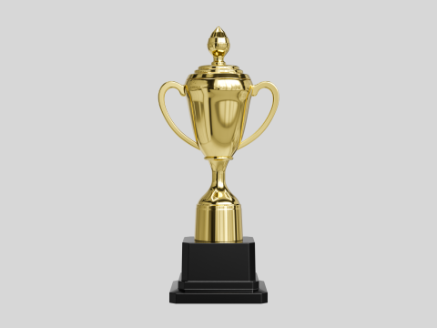Trophy Cups 01 3D Model
