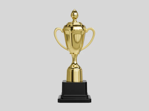 Trophy Cups 01 3D Model