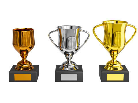3 Trophy 3D Model