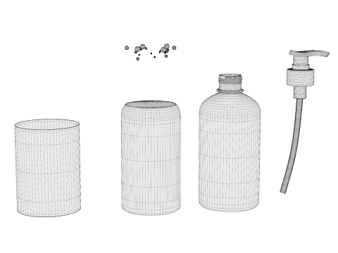 Soap Bottle 02 3D Model