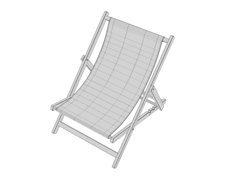 Beach Chair 3D Model
