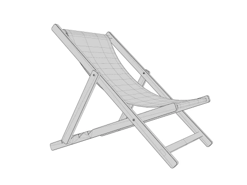 Beach Chair 3D Model