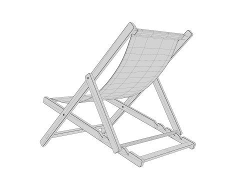Beach Chair 3D Model