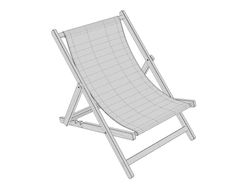 Beach Chair 3D Model