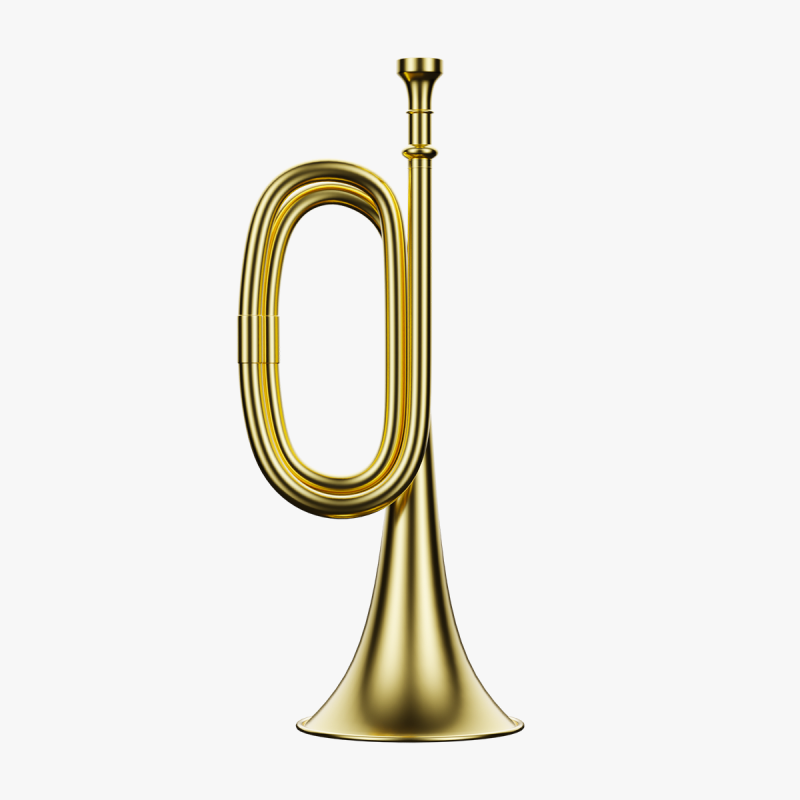 Trumpet brass 01 Model 3D .c4d .max .obj .3ds .fbx .stl .blend