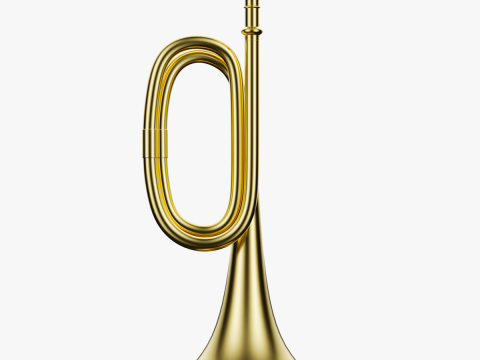 Trumpet brass 01 3D Model