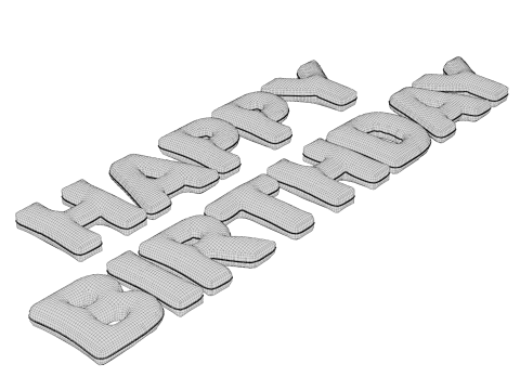Happy Birthday balloons 3D Model