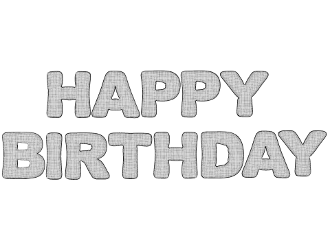 Happy Birthday balloons 3D Model