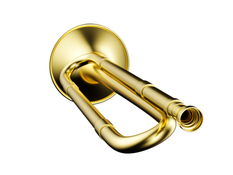 Trumpet brass 02 3D Model