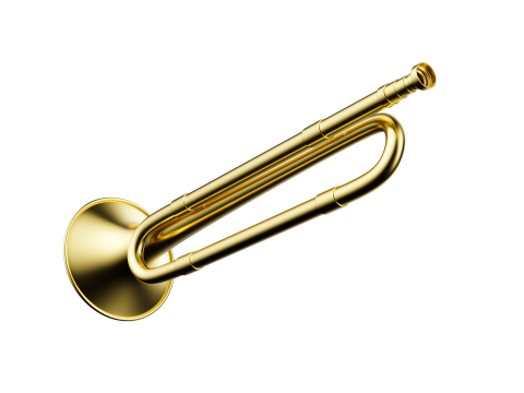 Trumpet brass 02 3D Model