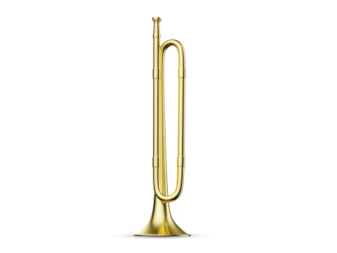 2 trumpet brass 3D Model