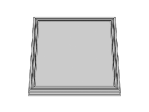 Wooden Frame Mockup 01 Model 3D
