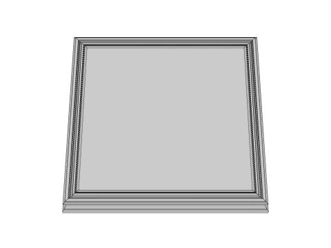 Wooden Frame Mockup 01 3D Model