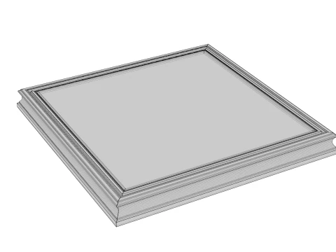 Wooden Frame Mockup 01 3D Model