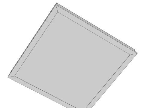 Wooden Frame Mockup 01 3D Model