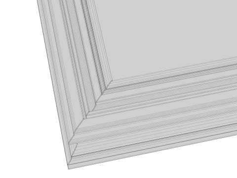 Wooden Frame Mockup 01 Model 3D