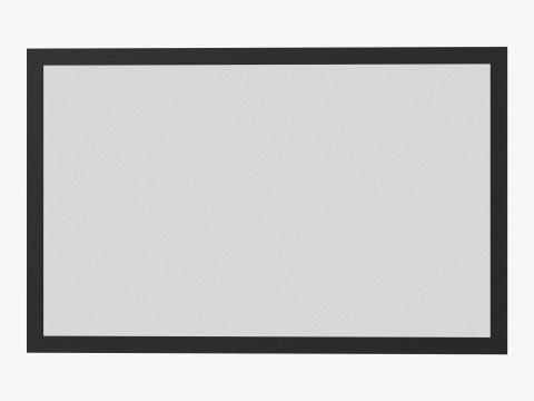 Wooden Frame Mockup 02 3D Modell