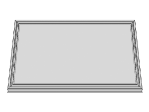 Wooden Frame Mockup 02 3D Modell