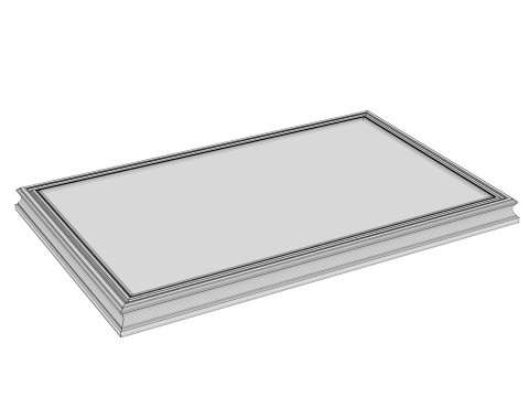 Wooden Frame Mockup 02 3D Modell