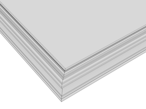 Wooden Frame Mockup 02 3D Modell