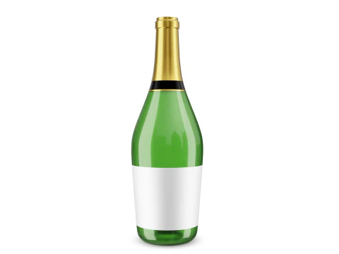 Wine bottle collection 3D Model