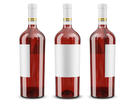 Wine bottle collection 3D Модель