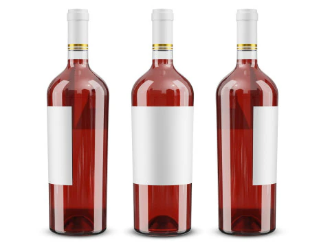 Wine bottle collection 3D Model