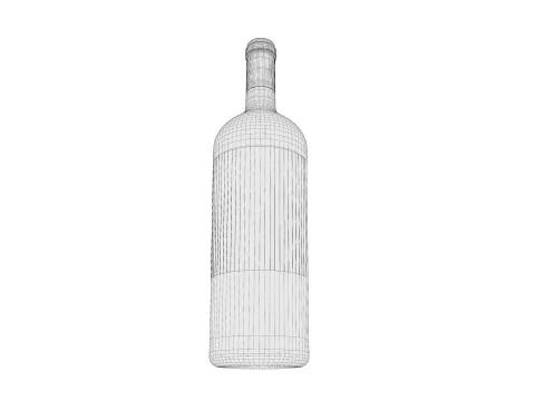Wine bottle collection 3D Model