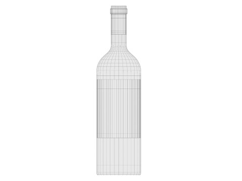 Wine bottle collection 3D Модель