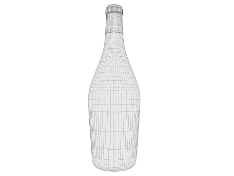 Wine bottle collection 3D Model