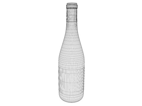 Wine bottle collection 3D Модель