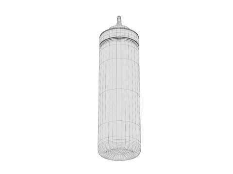 Ketchup Mayonnaise Bottle 3D Model