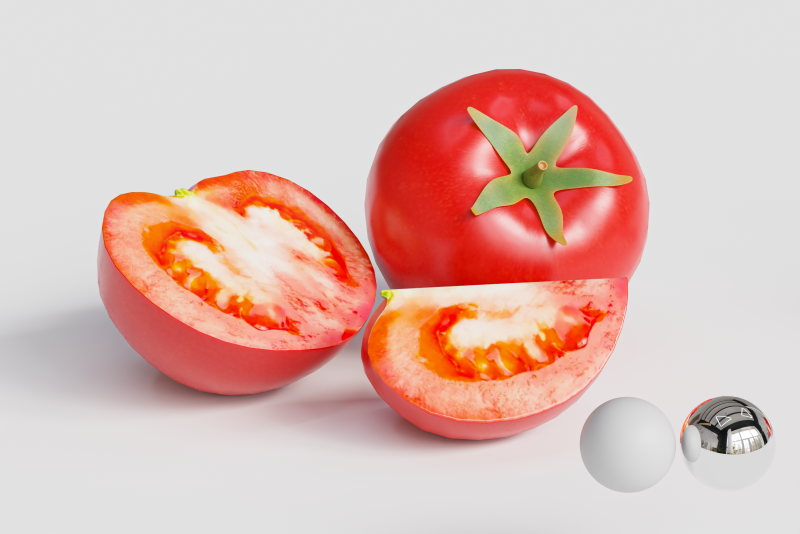Tomatoes 01 3D Model .c4d .max .obj .3ds .fbx .stl .blend 