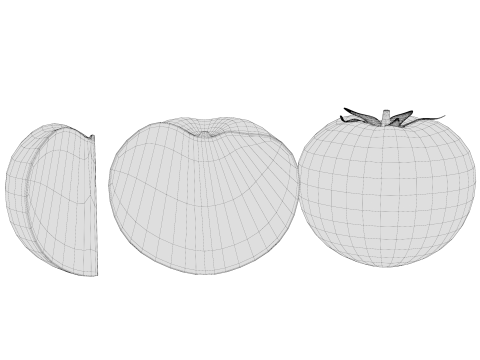 Tomatoes 01 3D Model
